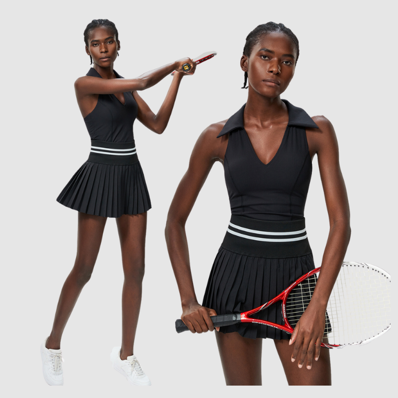 Σετ Αθλητικού Τένις Με Πλισέ Φούστα