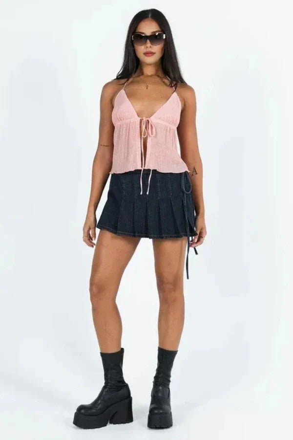 Ημιδιάφανο Τοπ Από Κρεπ Ivy