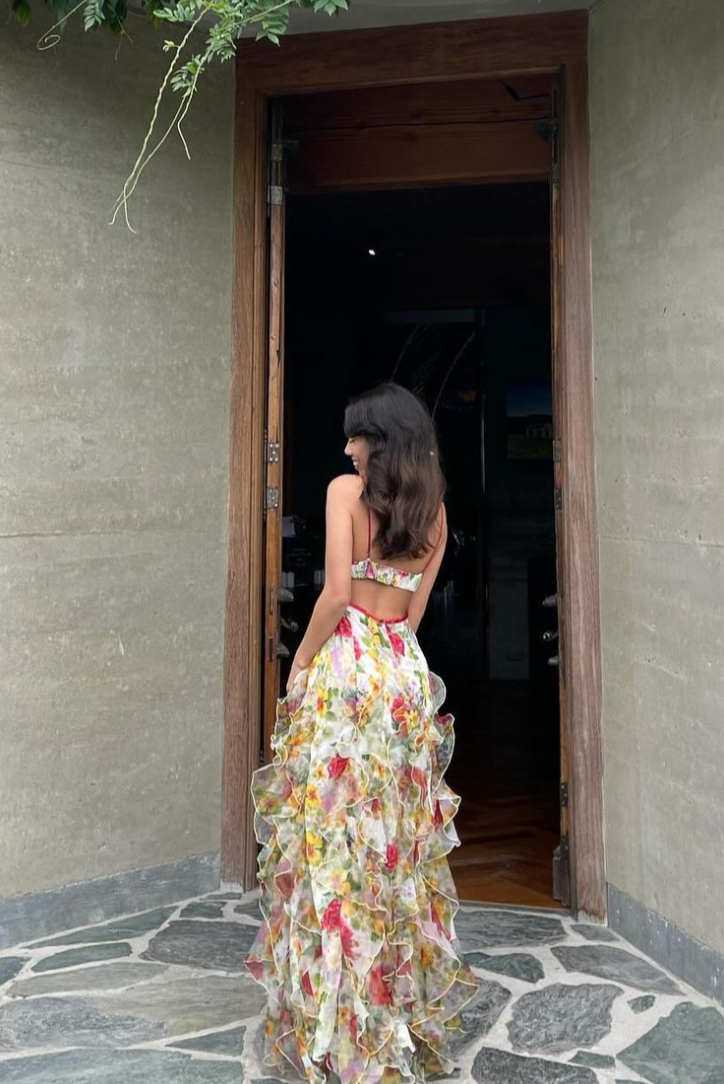 Φόρεμα Μάξι Με Βολάν Saskia