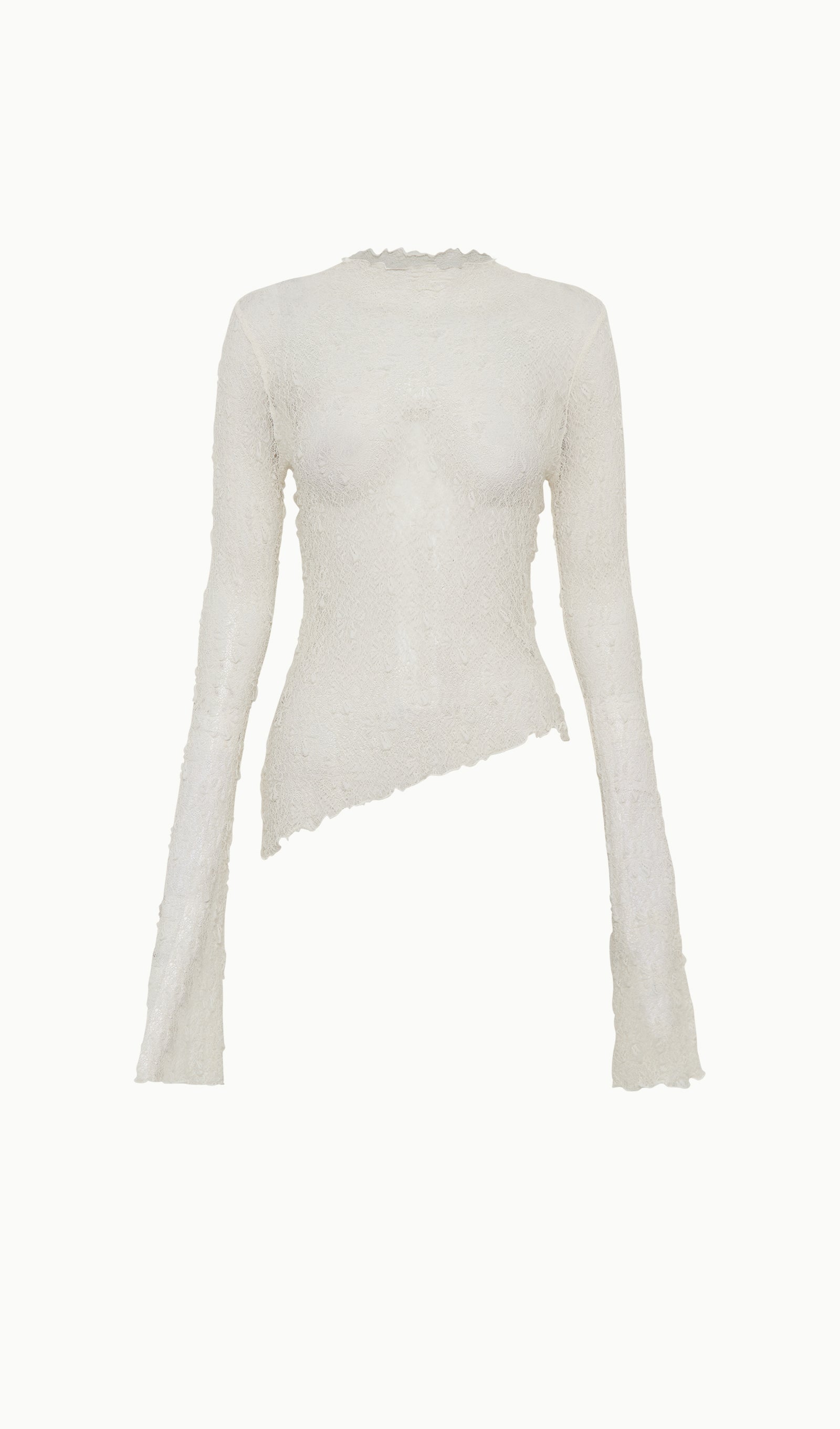 Σετ Φούστας Και Τοπ Με Διαφανή Δαντέλα