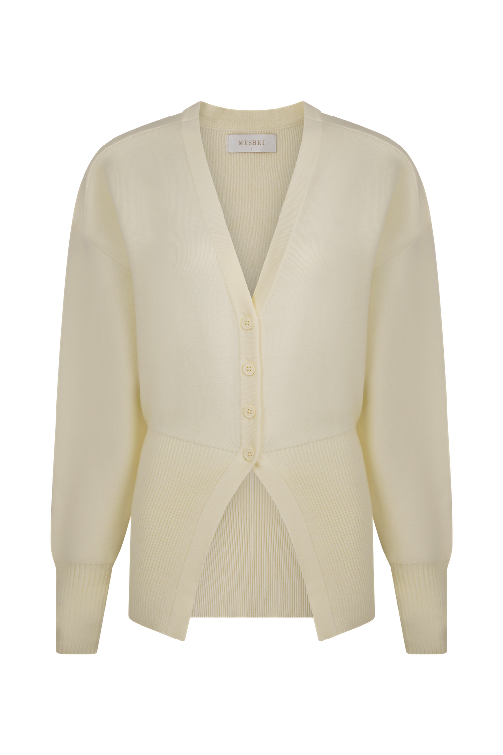 Ζακέτα Alexia Plus Size Με Κουμπιά - Ιβουάρ