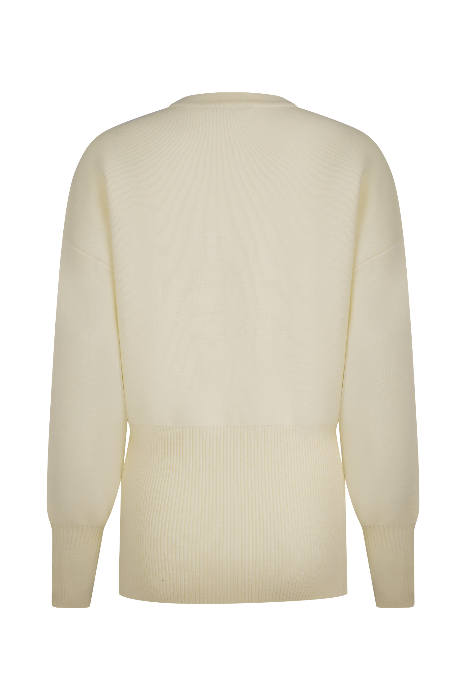 Ζακέτα Alexia Plus Size Με Κουμπιά - Ιβουάρ