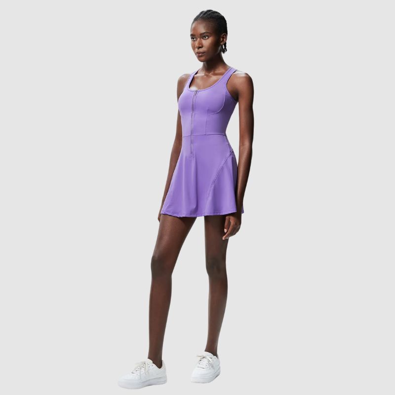 Αθλητικό Φόρεμα Με Φερμουάρ Στο Μπροστινό Μέρος