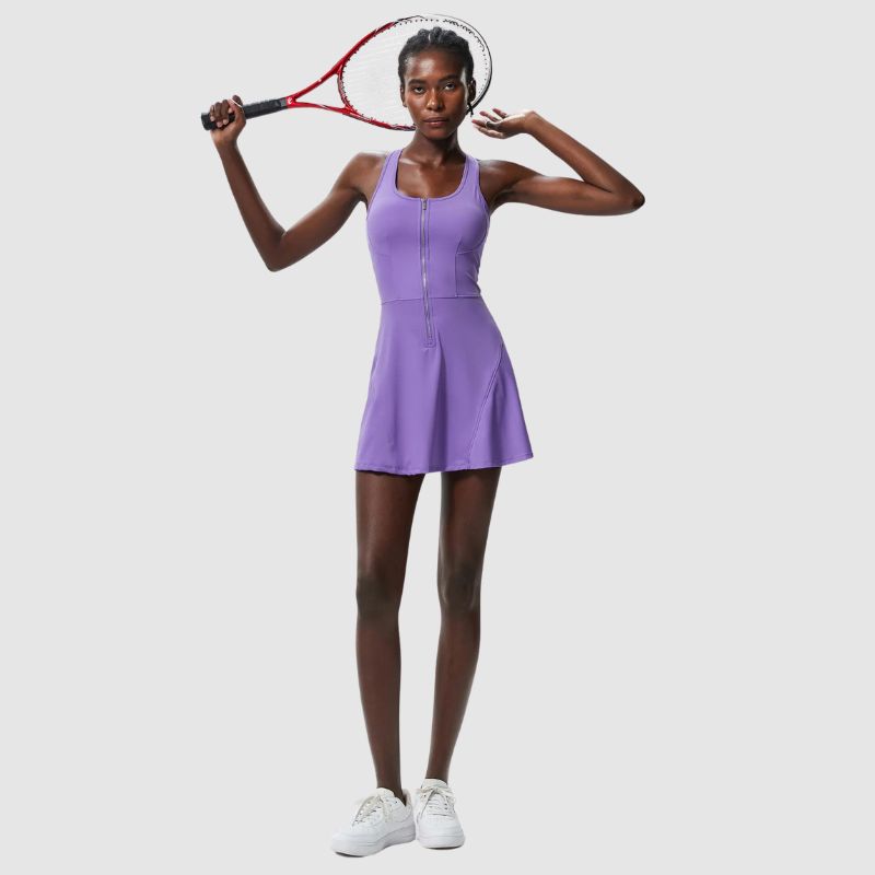 Αθλητικό Φόρεμα Με Φερμουάρ Στο Μπροστινό Μέρος