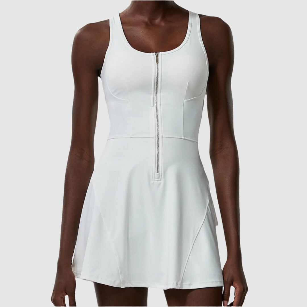 Αθλητικό Φόρεμα Με Φερμουάρ Στο Μπροστινό Μέρος
