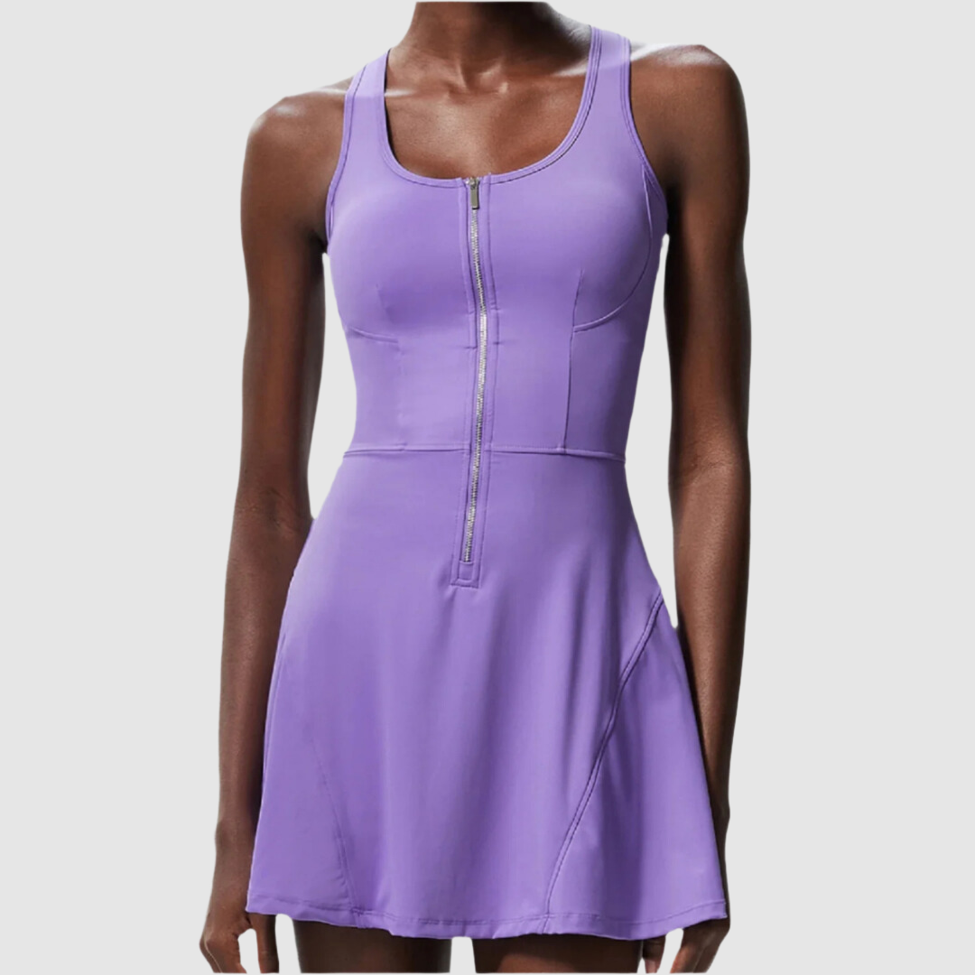 Αθλητικό Φόρεμα Με Φερμουάρ Στο Μπροστινό Μέρος