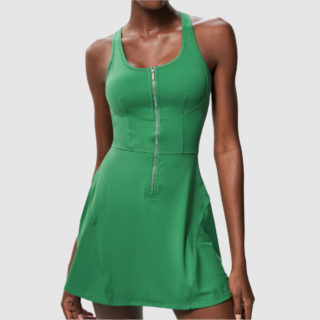Αθλητικό Φόρεμα Με Φερμουάρ Στο Μπροστινό Μέρος