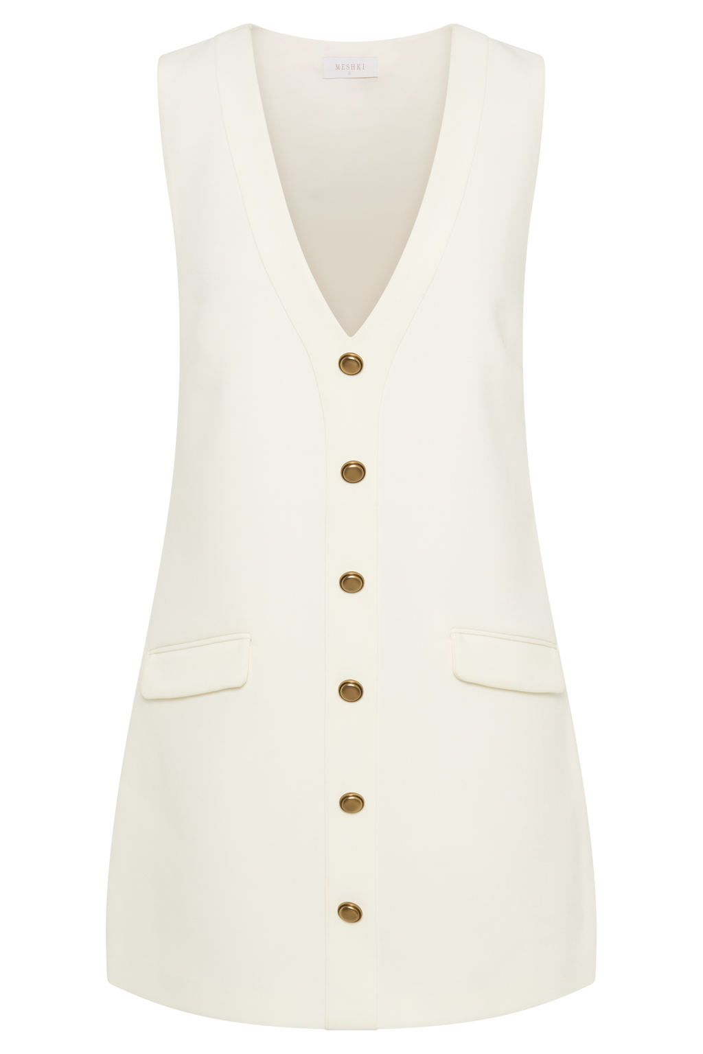 Μίνι Φόρεμα Florentina Με Αμάνικο Κοστούμι - Ιβουάρ