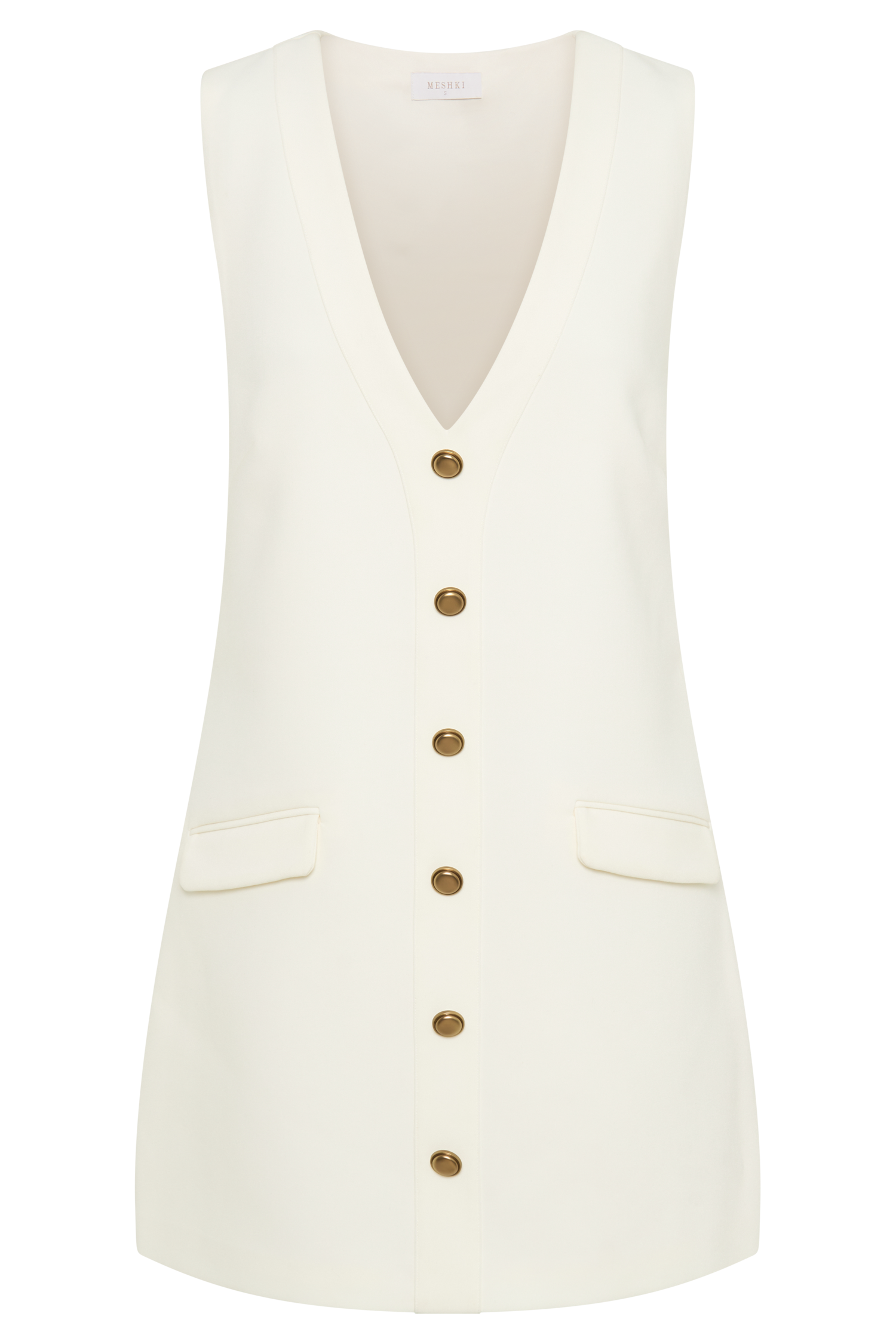 Μίνι Φόρεμα Florentina Με Αμάνικο Κοστούμι - Ιβουάρ