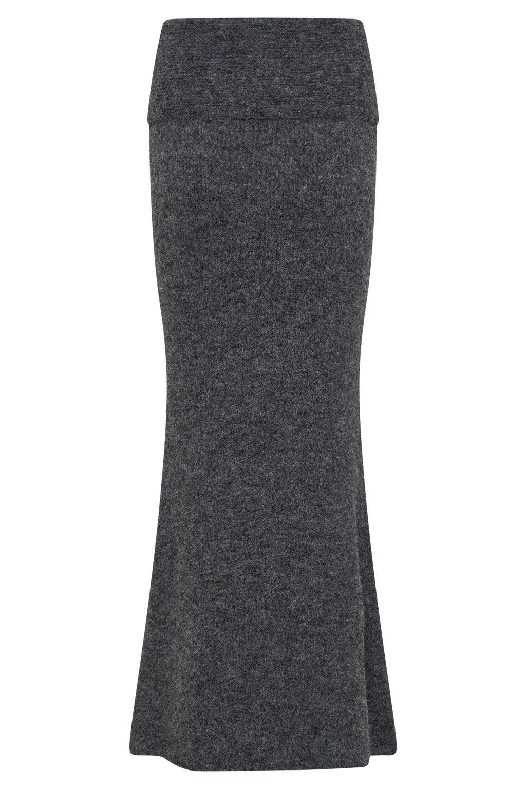 Φούστα Levaru Charlotte Με Πλεκτή Μάξι Επένδυση - Ανθρακί