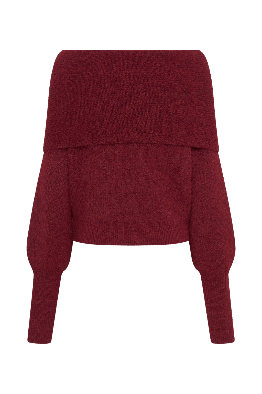 Levaru Charlotte Μπλούζα Με Μακριά Μανίκια Και Έξω Τους Ώμους - Merlot