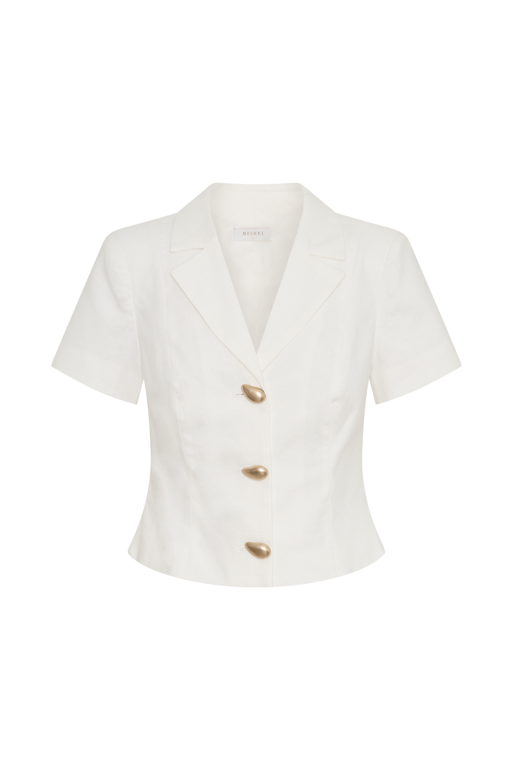 Λινό Μπουφάν Ciara - Λευκό