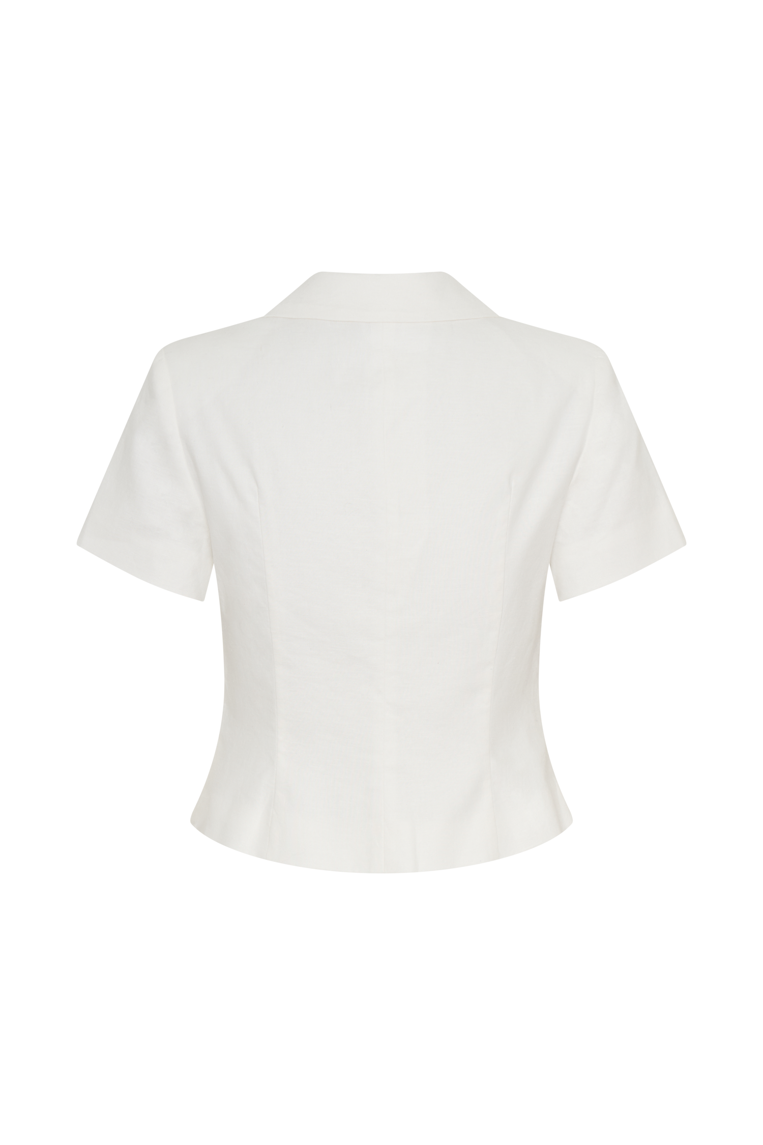 Λινό Μπουφάν Ciara - Λευκό