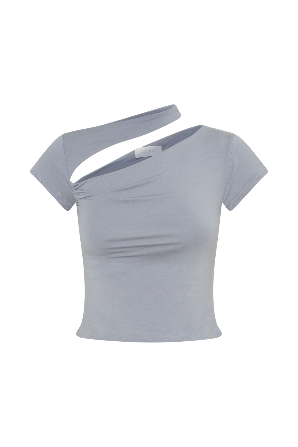 Aurelie Κοντομάνικο Μπλούζα Με Κοφτό Κούρεμα - Γκρι Σχιστόλιθος