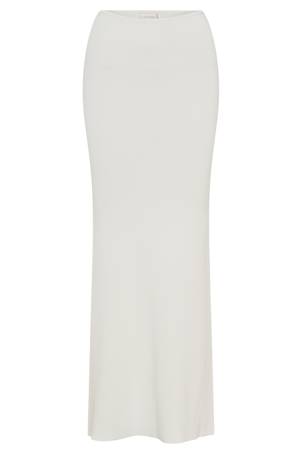 Φούστα Keaton Fishtail Knit Maxi - Λευκή