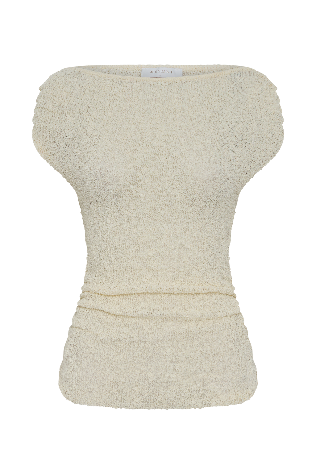 Chloe Μπλούζα Με Μπουκλέ Και Έξω Ώμους - Ιβουάρ