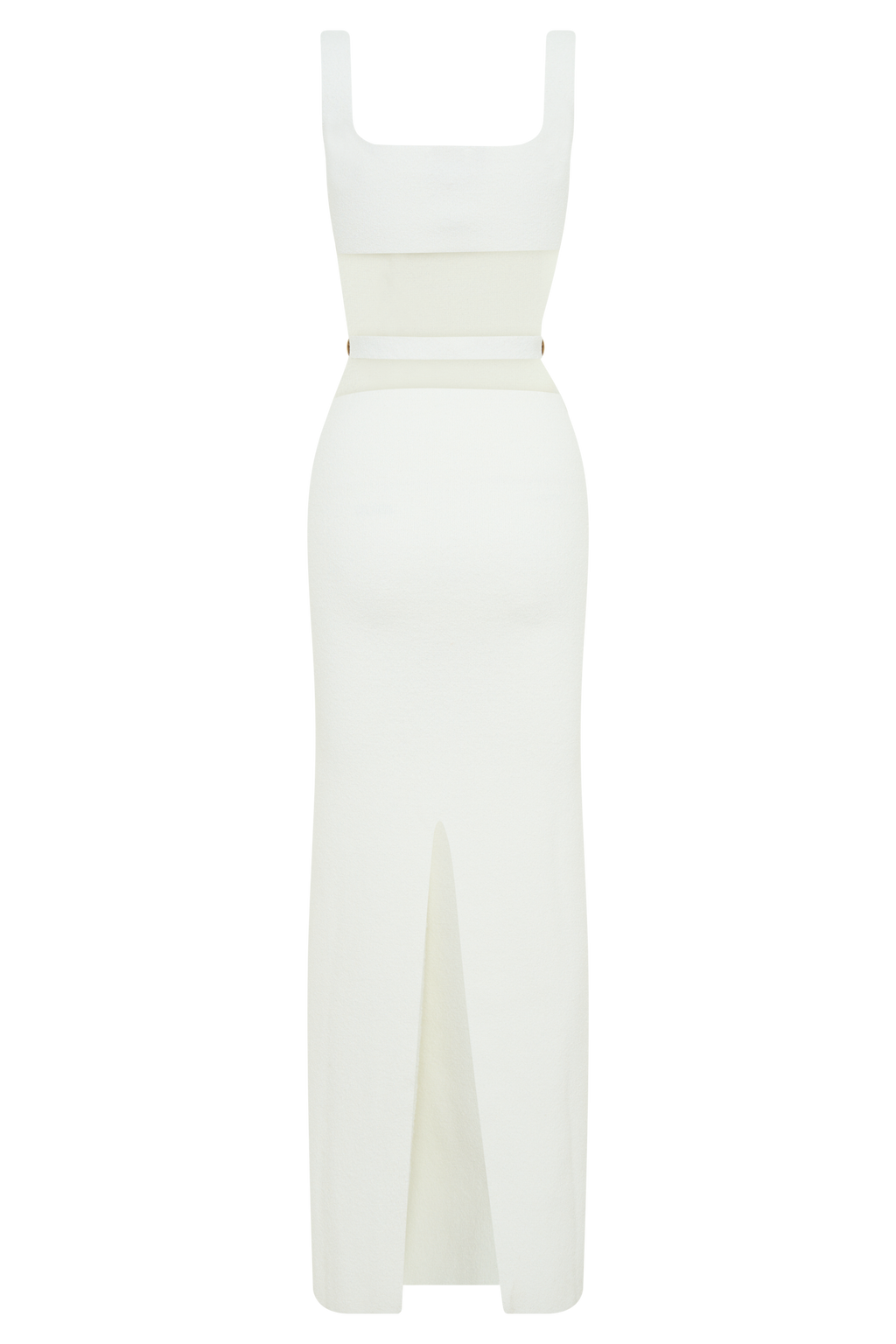 Μακρύ Φόρεμα Με Κοντό Πλεκτό Alysanne - Λευκό