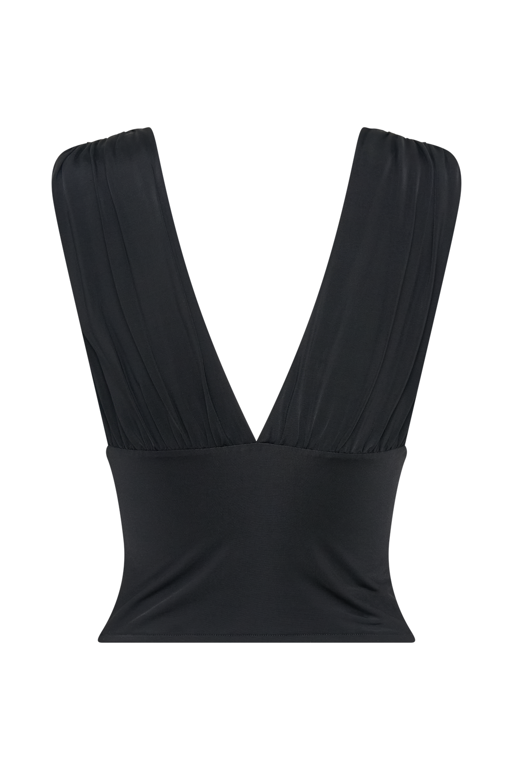 Kerrigan Slinky Lace Αμάνικο Μπλούζα - Μαύρο