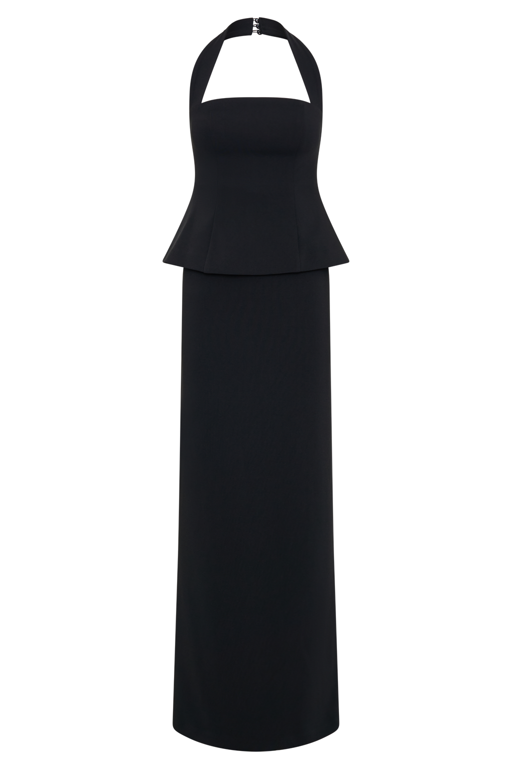 Φόρεμα Bertie Peplum Με Τιράντες Και Λαιμόκοψη - Μαύρο