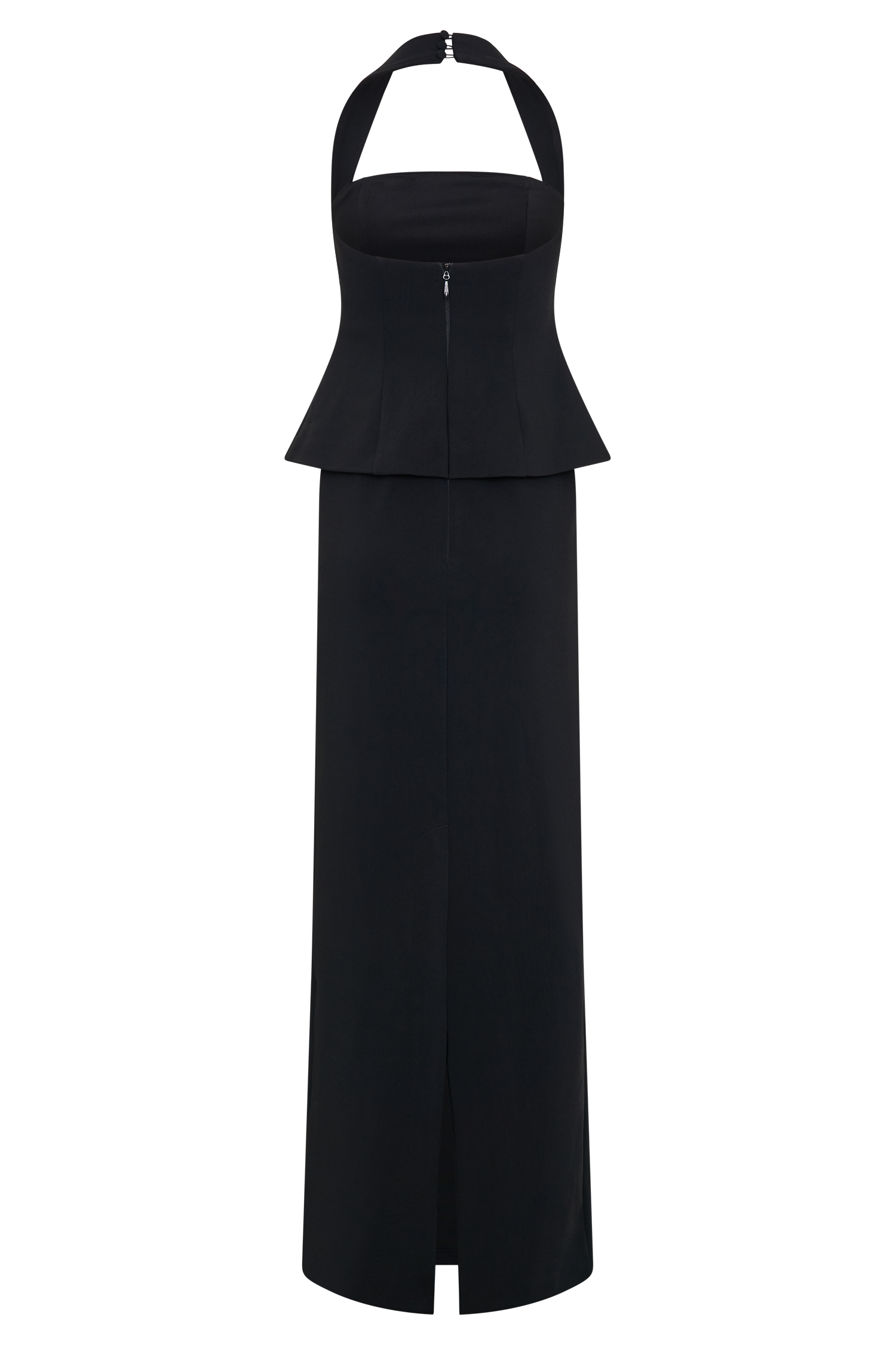 Φόρεμα Bertie Peplum Με Τιράντες Και Λαιμόκοψη - Μαύρο