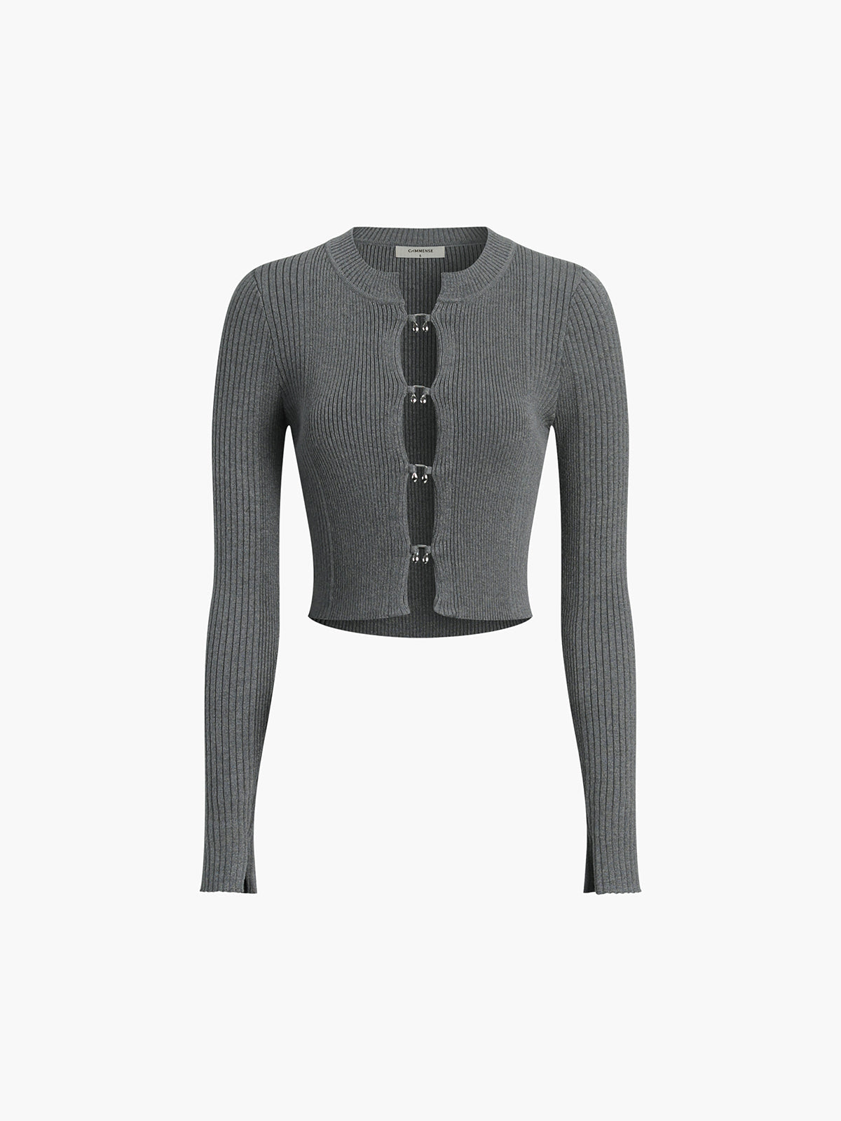 Μπλούζα Με Ριμπ Λεπτομέρειες Και Αγκράφα