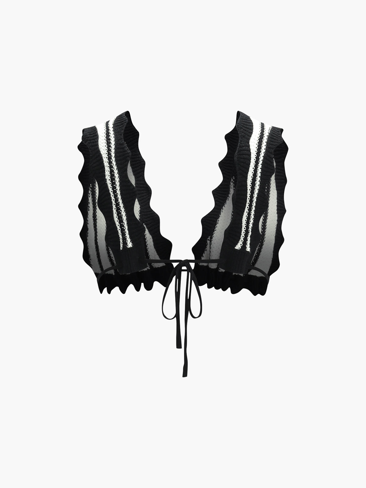 Σετ Φούστας Με Ριγέ Κόμπους Και Πλάτη Χωρίς Κόμπους