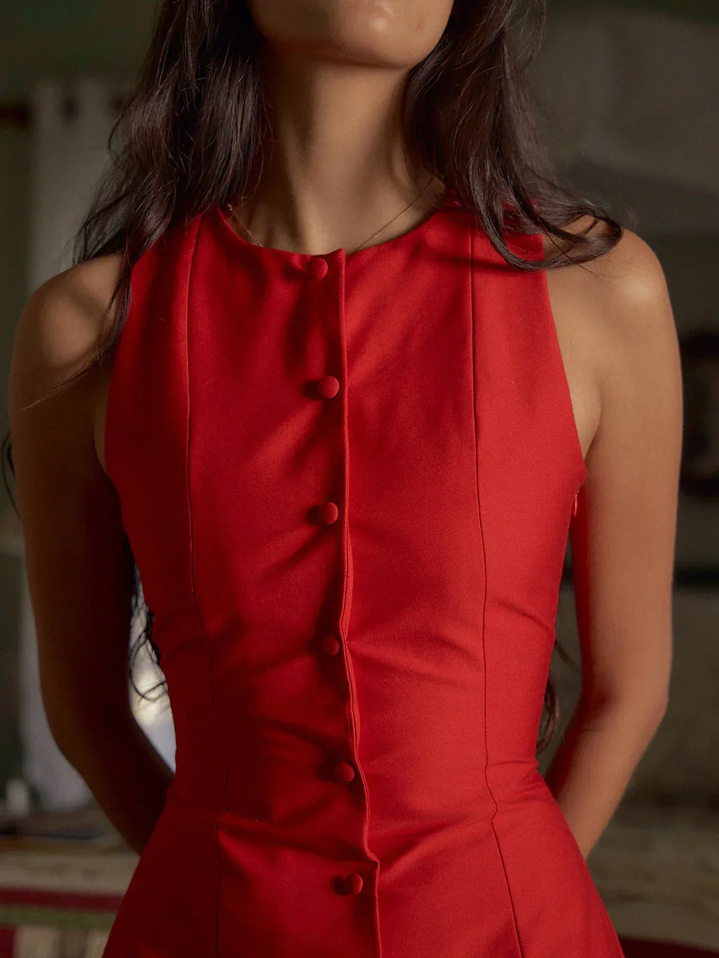 Μίνι Φόρεμα Με Κουμπιά Cosette