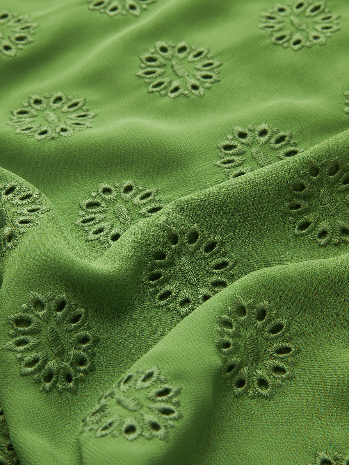 Φόρεμα Με V Λαιμόκοψη Από Κορδόνι Και Μείγμα Βαμβακιού