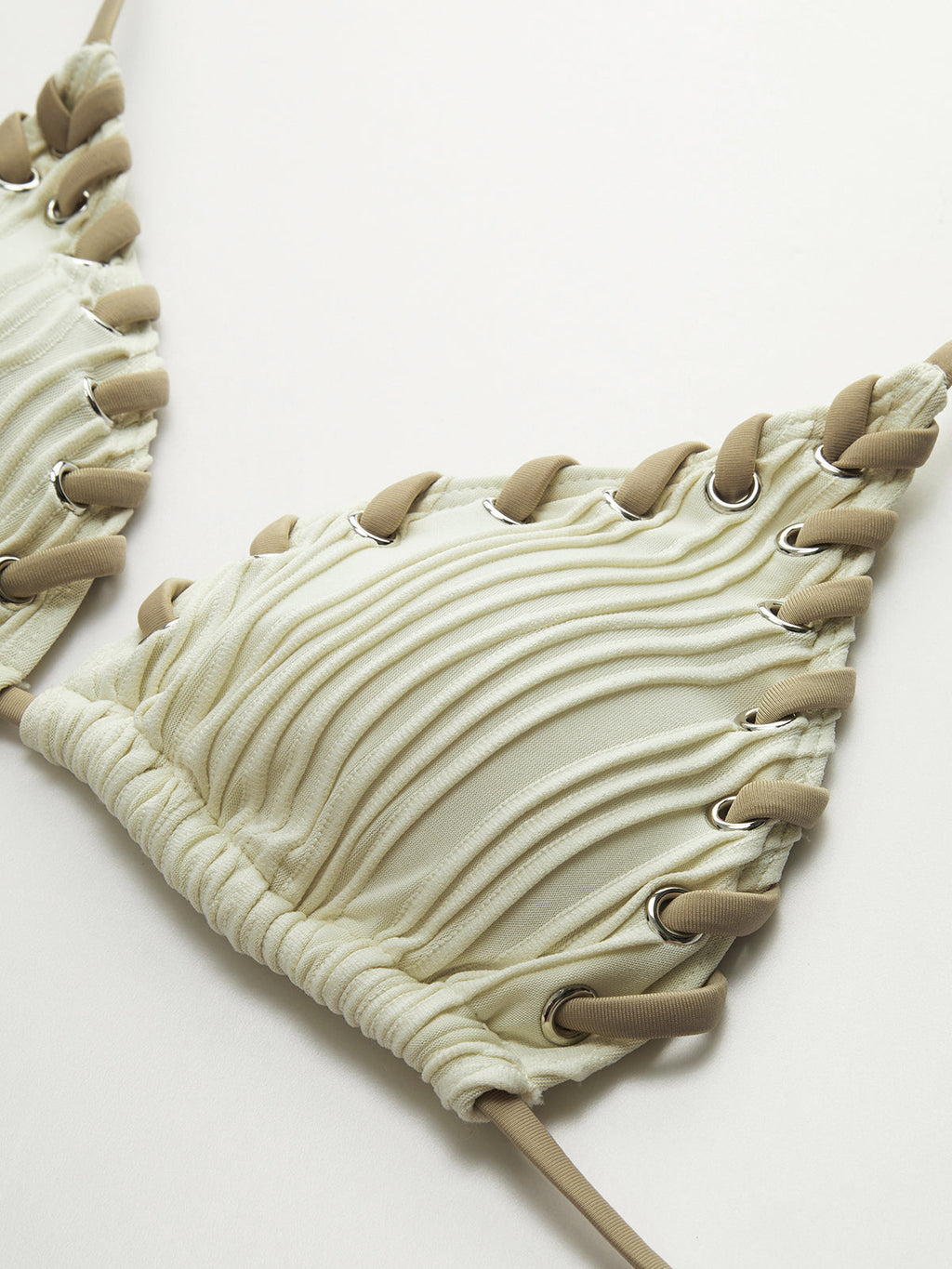 Σετ Μπικίνι Με Ανάγλυφη Υφή Και Τελείωμα