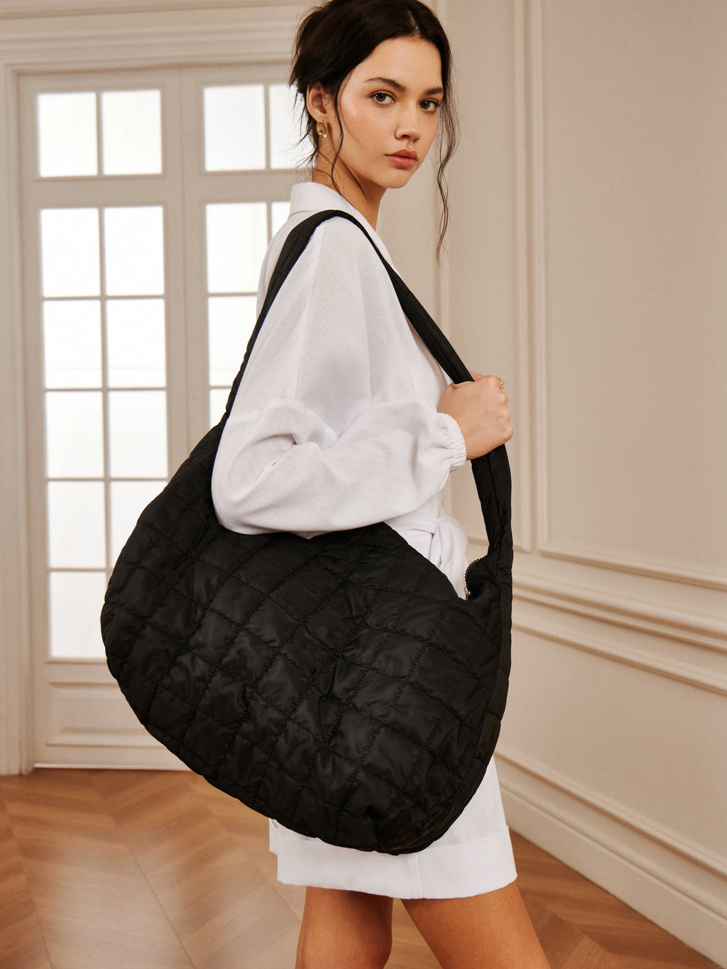 Καπιτονέ Πολυτελής Τσάντα Tote