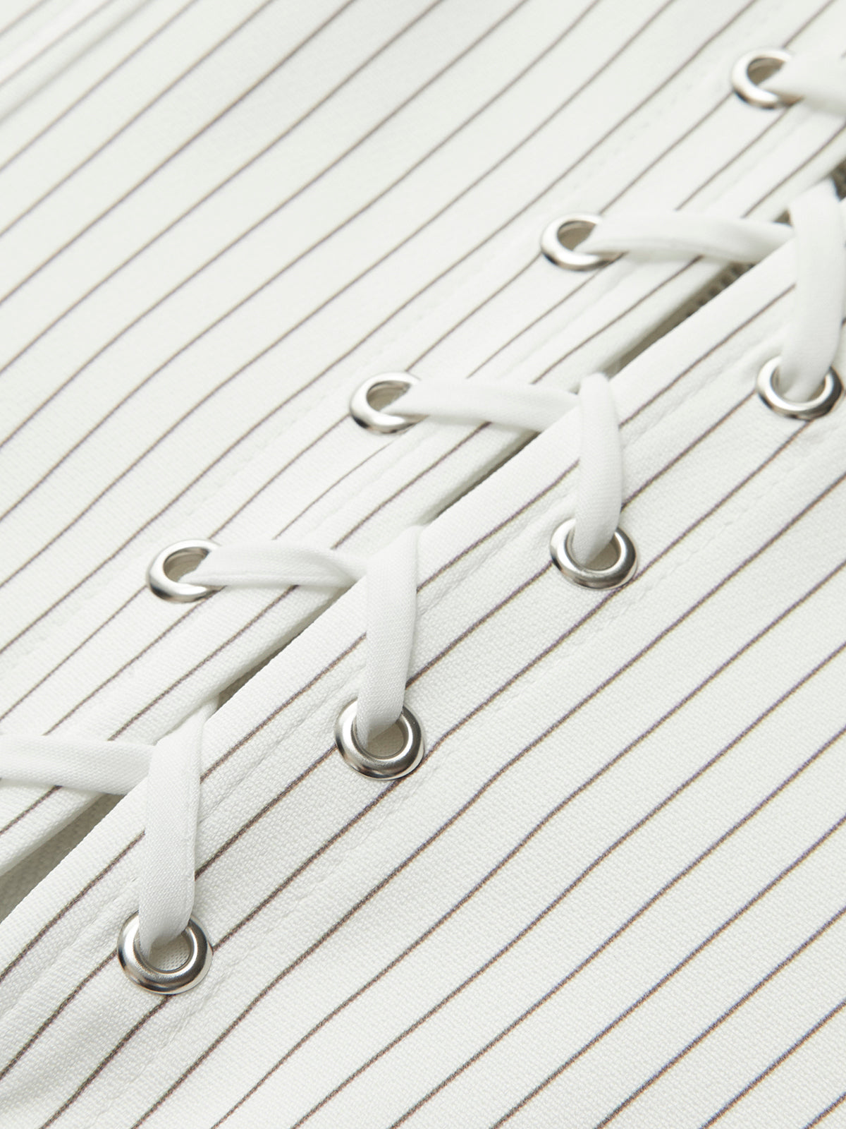 Ριγέ Κορδόνι Περίσφιξης Και Φερμουάρ Στο Πάνω Μέρος