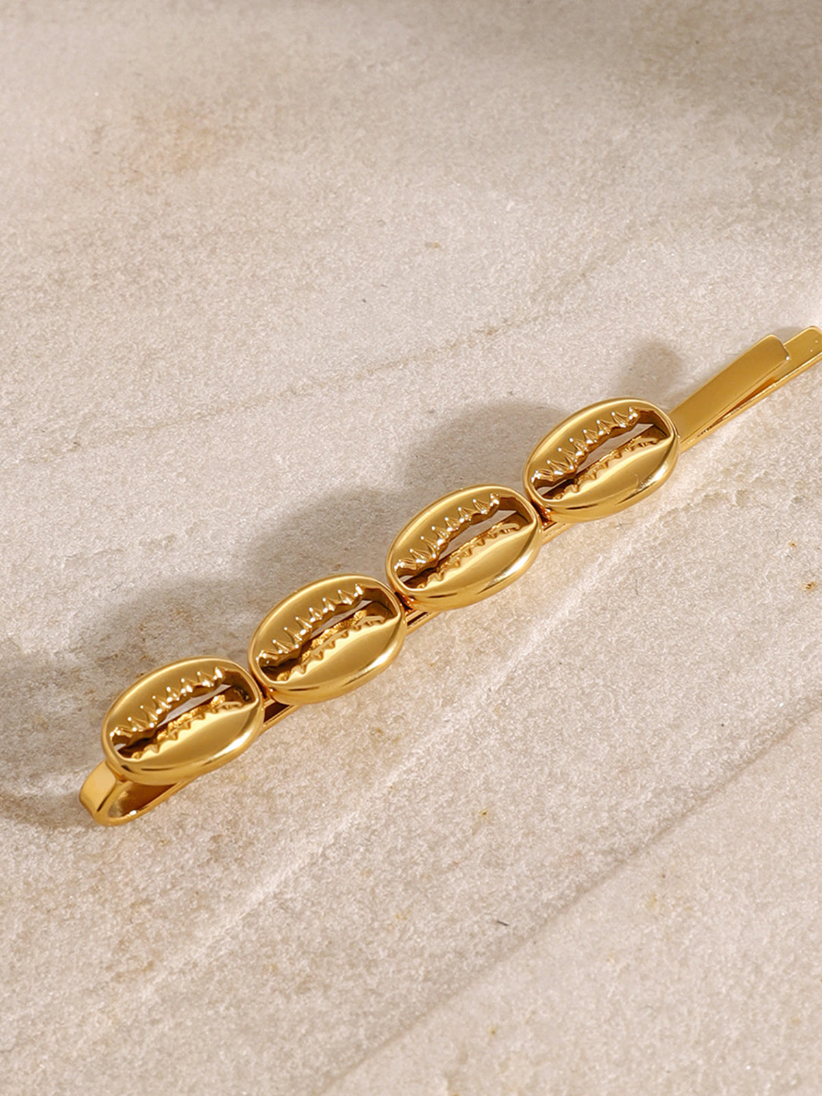 Χρυσό Κλιπ Μαλλιών Oyster