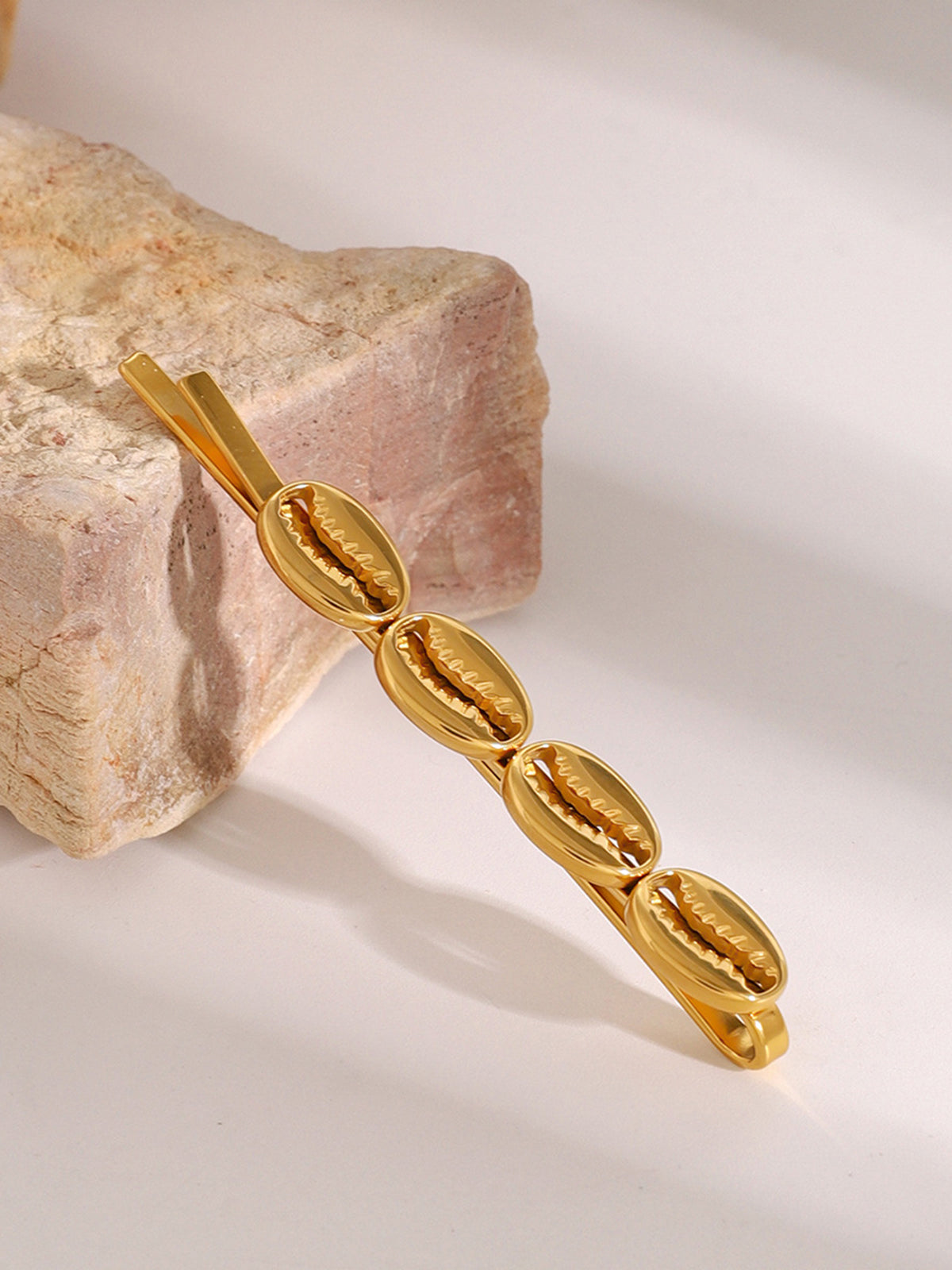 Χρυσό Κλιπ Μαλλιών Oyster