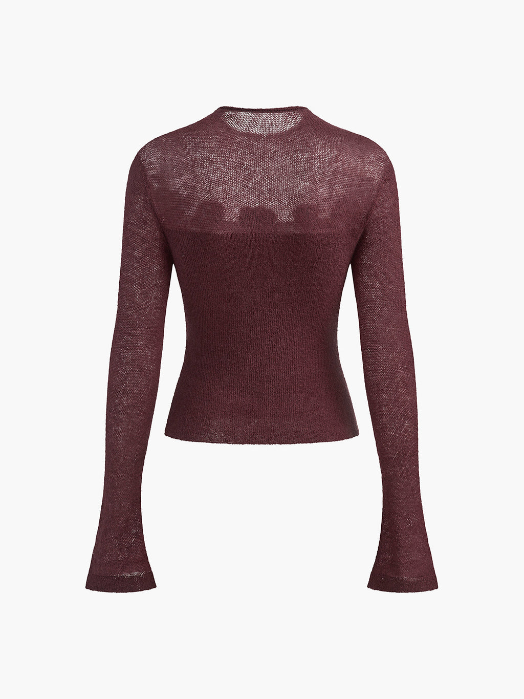 Απαλό Πλεκτό Τοπ Με Τρισδιάστατα Φλοράλ Πάνελ