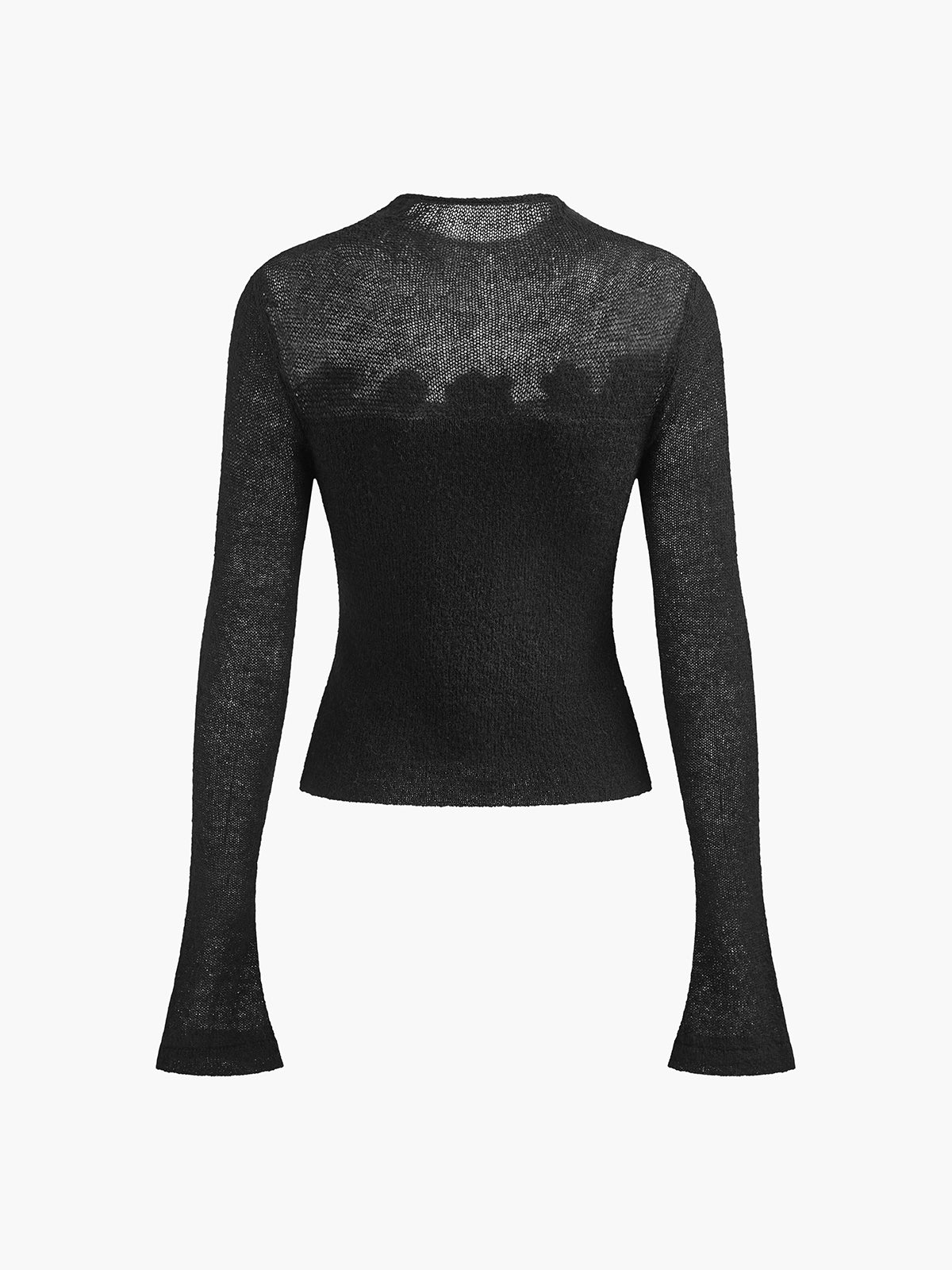 Απαλό Πλεκτό Τοπ Με Τρισδιάστατα Φλοράλ Πάνελ