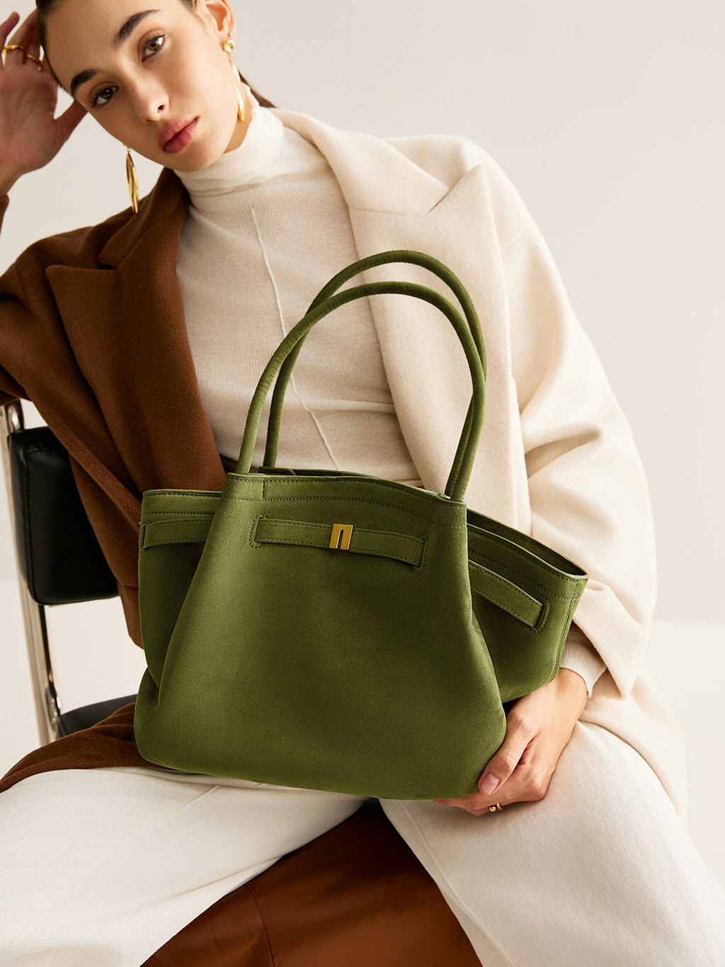 Τσάντα Tote Με Γοητεία Ελιάς