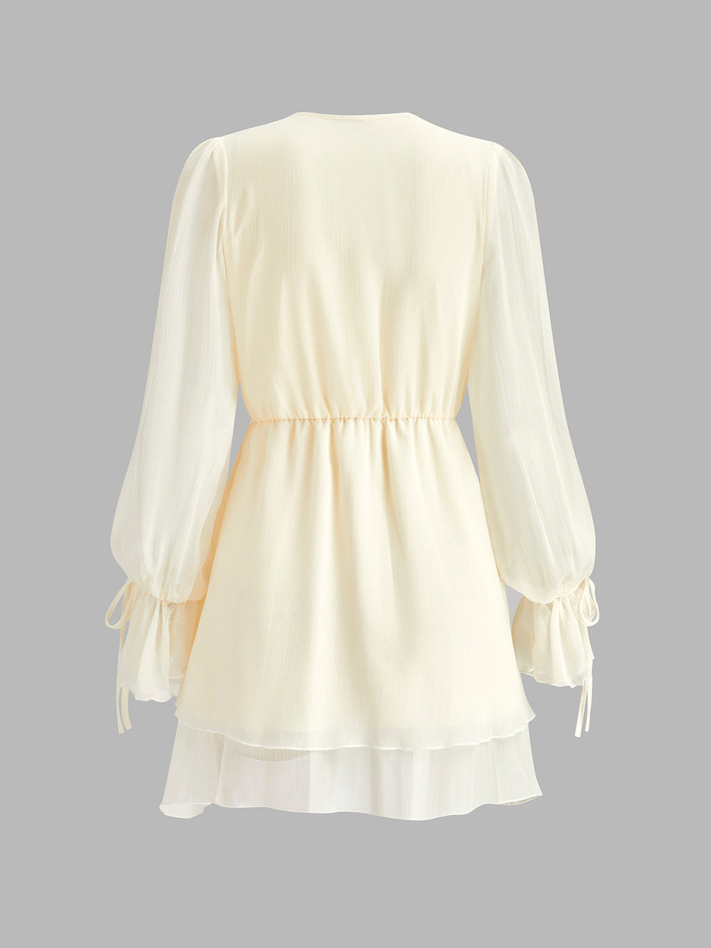 Ρομαντικό Φόρεμα Από Σιφόν Με Βολάν