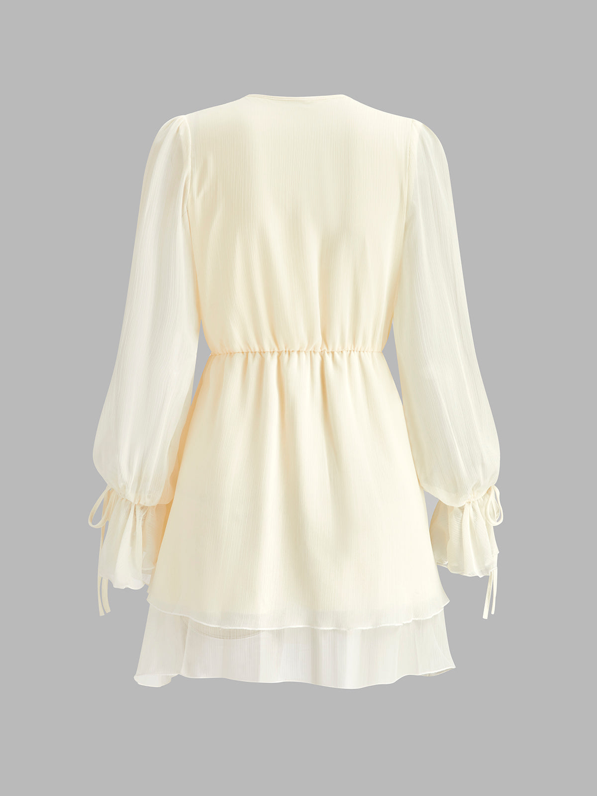 Ρομαντικό Φόρεμα Από Σιφόν Με Βολάν