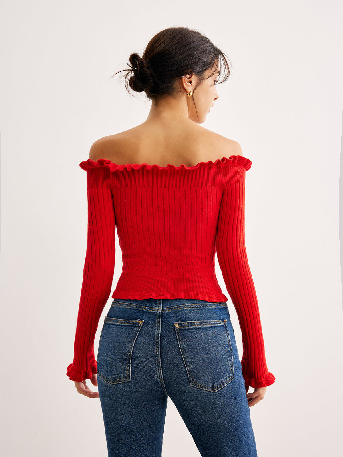 Μπλούζα Με Γιακά Και Στράπλες Και Μαρούλι