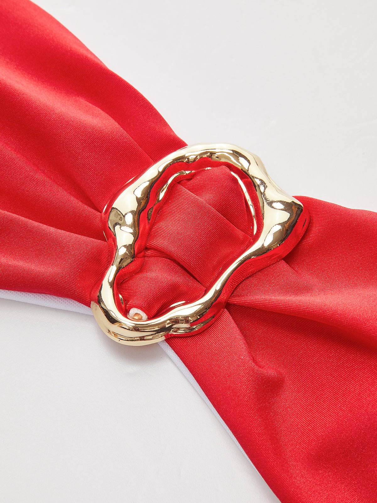 Μπικίνι Bandeau Με Μεταλλικές Λεπτομέρειες Και Φιόγκο