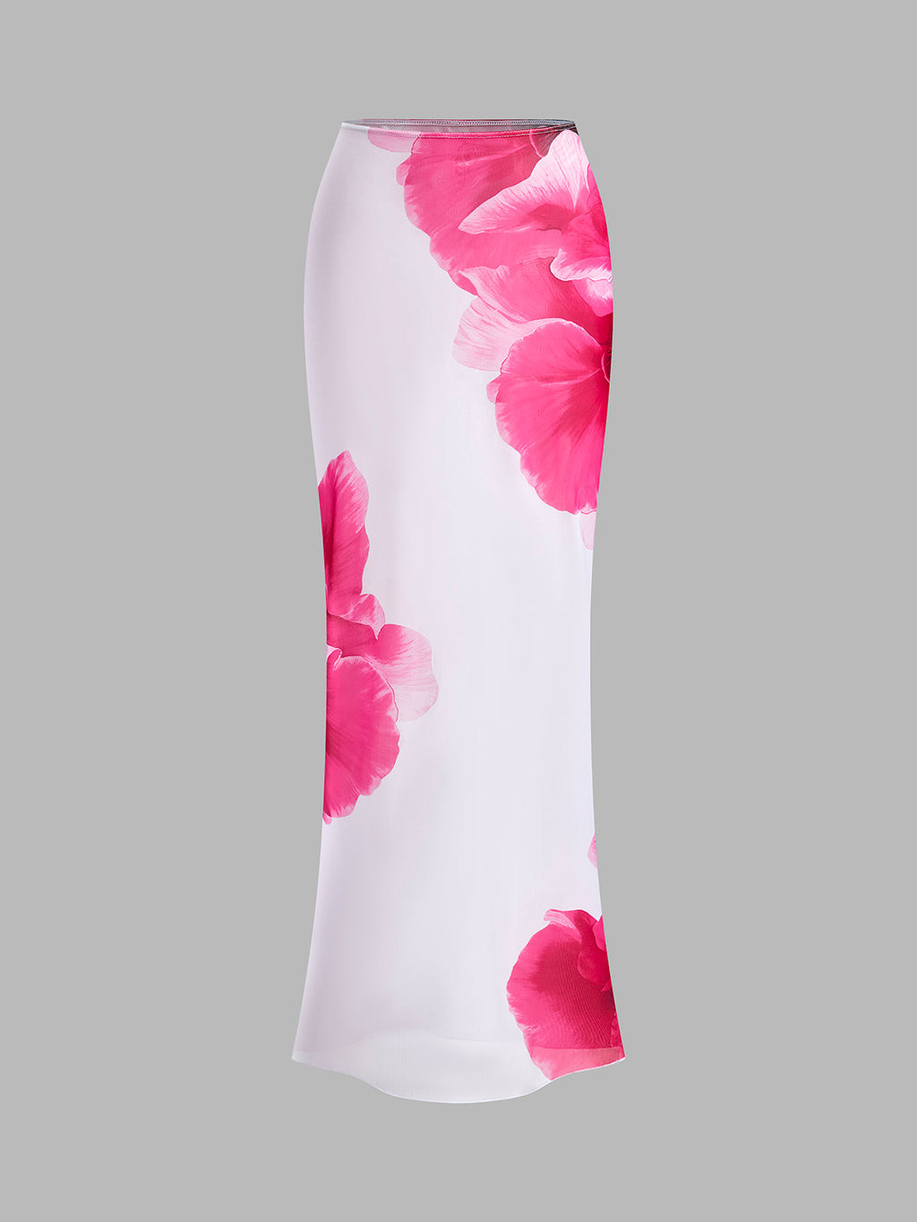 Σετ Μπικίνι Με Φλοράλ Ντεκολτέ Και Ημιδιάφανη Φούστα