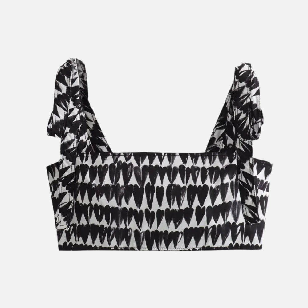 Σετ Μπλούζας Και Φούστας Με Στάμπα