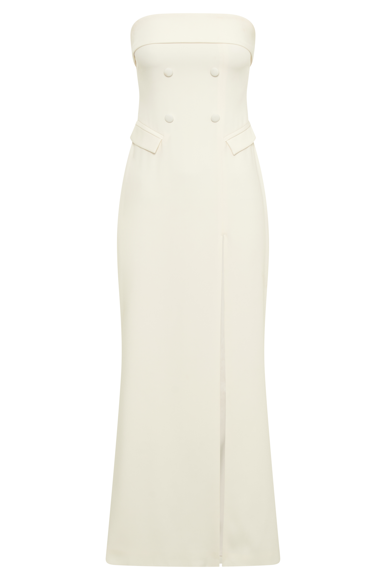 Φόρεμα Abbie Strapless Suit Maxi - Ιβουάρ
