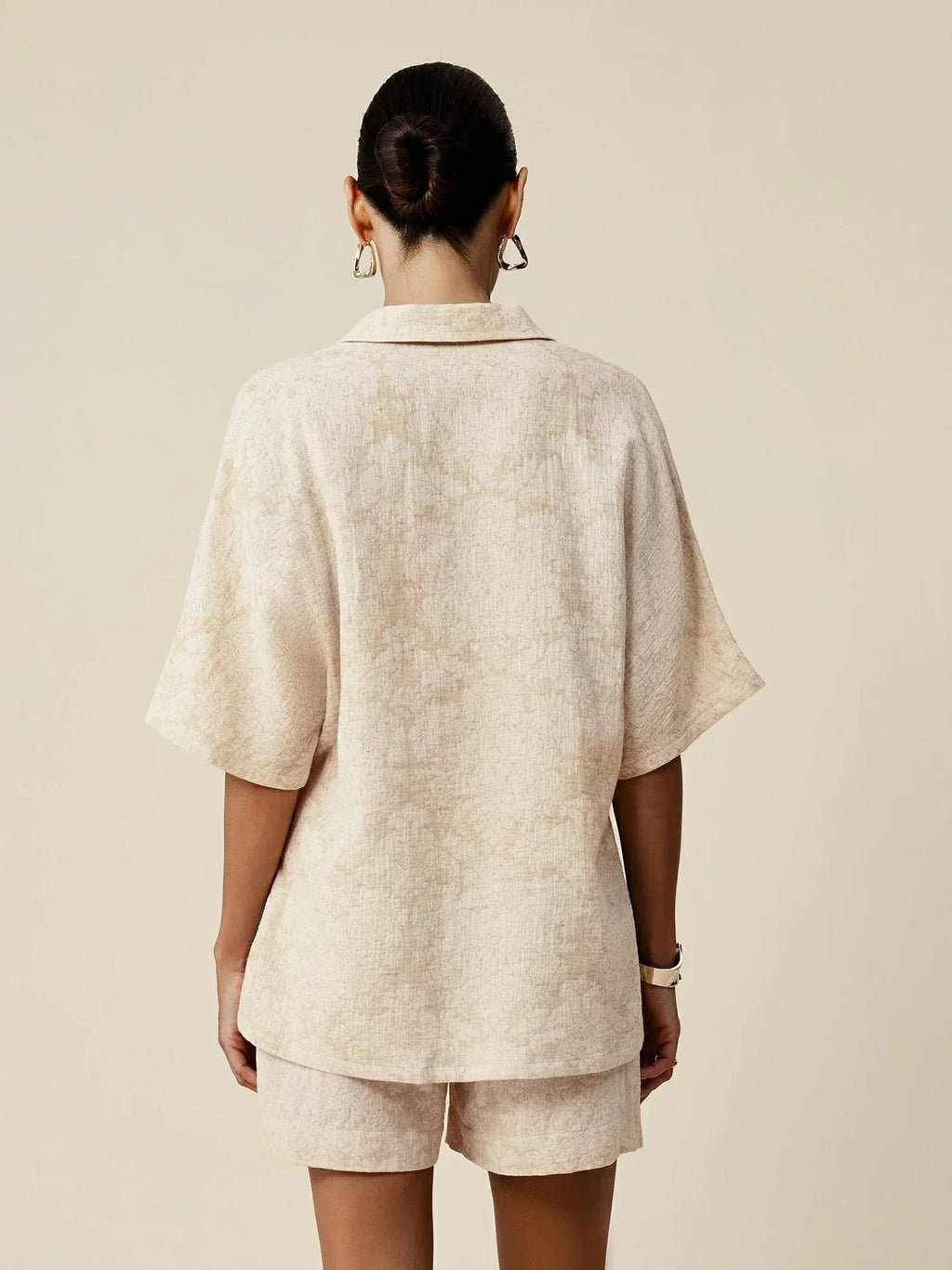 Ζακάρ Μπλούζα Με Κοντό Μανίκι Και Λινό Γιακά