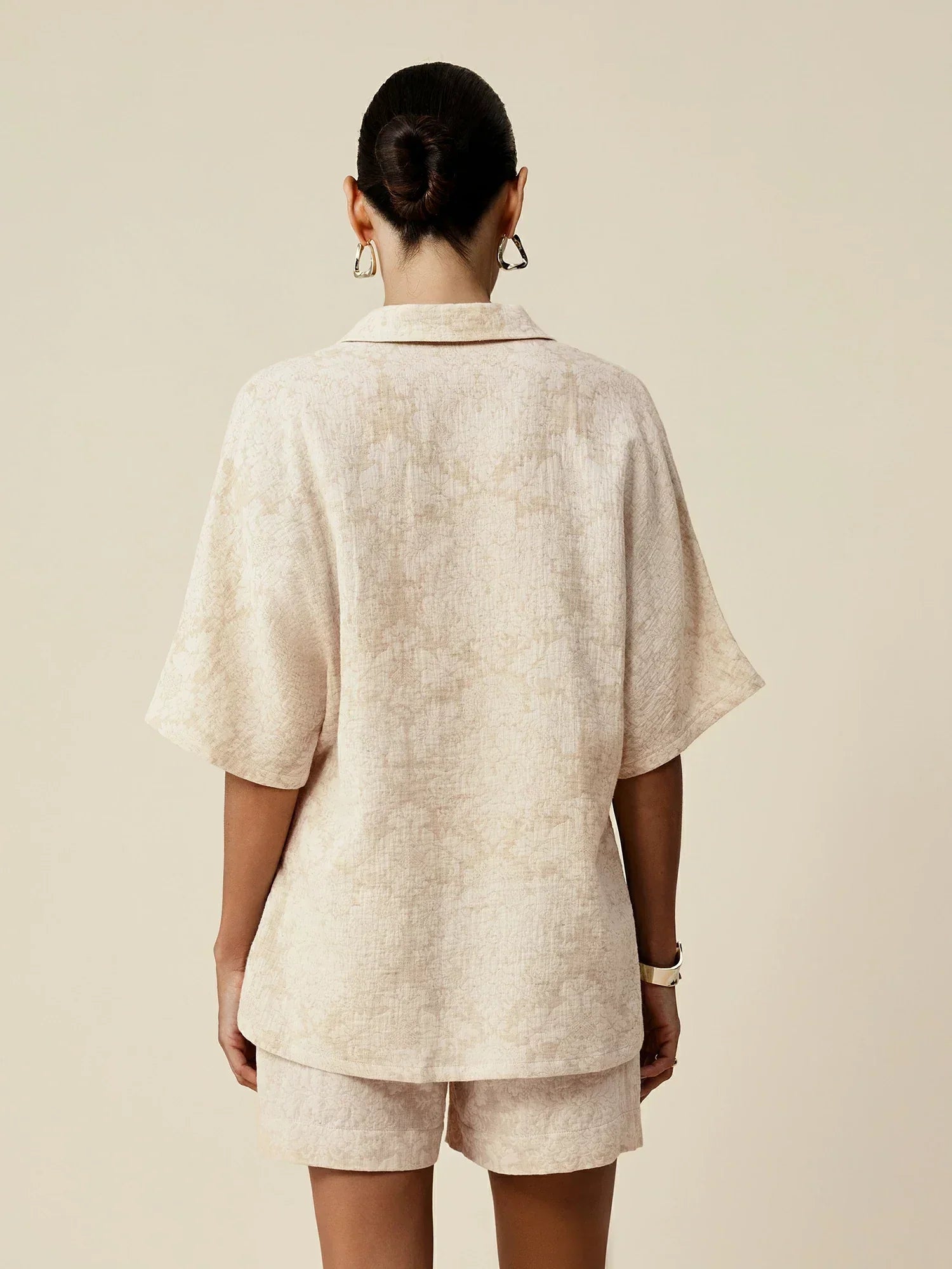 Ζακάρ Μπλούζα Με Κοντό Μανίκι Και Λινό Γιακά