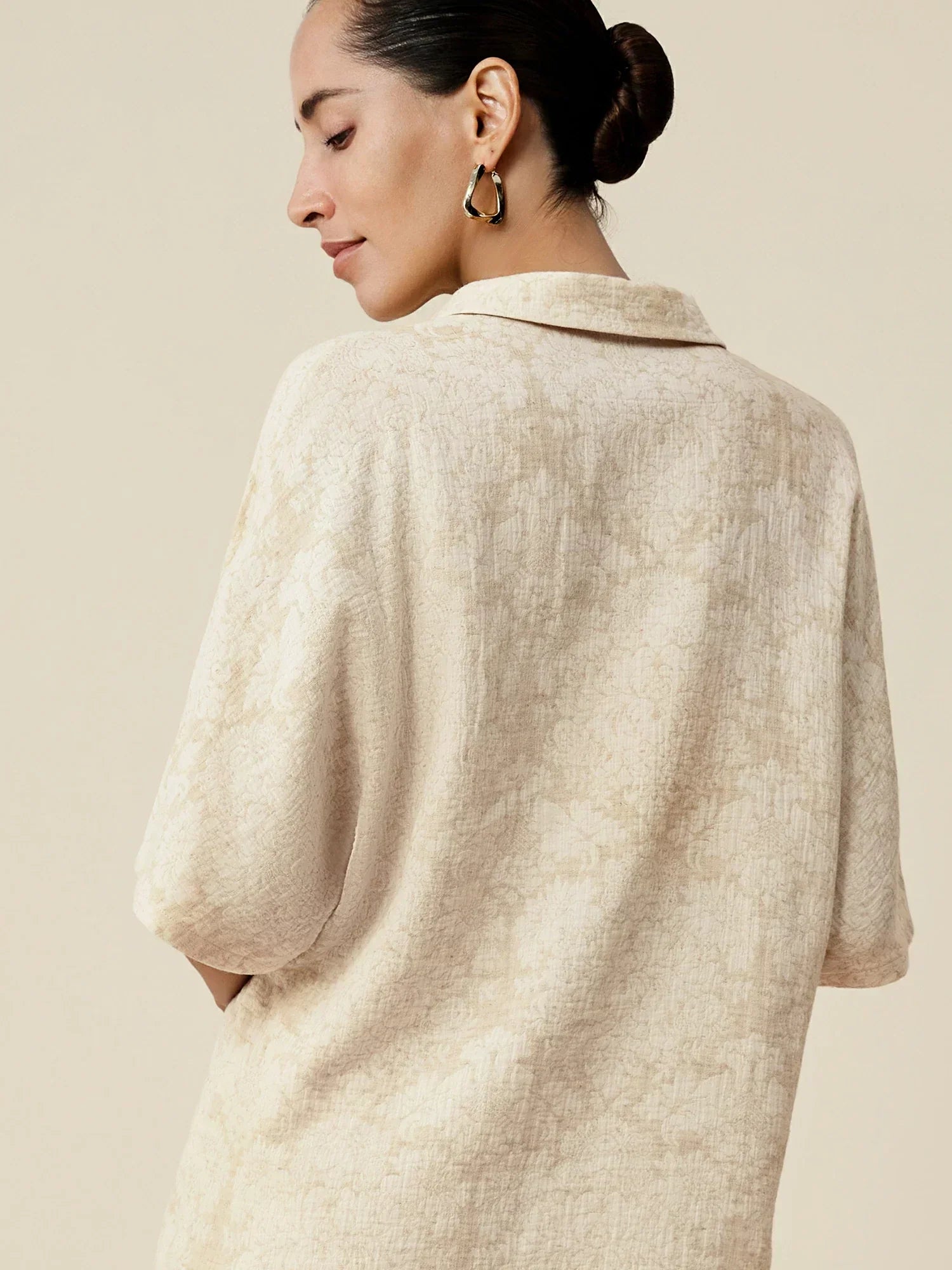 Ζακάρ Μπλούζα Με Κοντό Μανίκι Και Λινό Γιακά