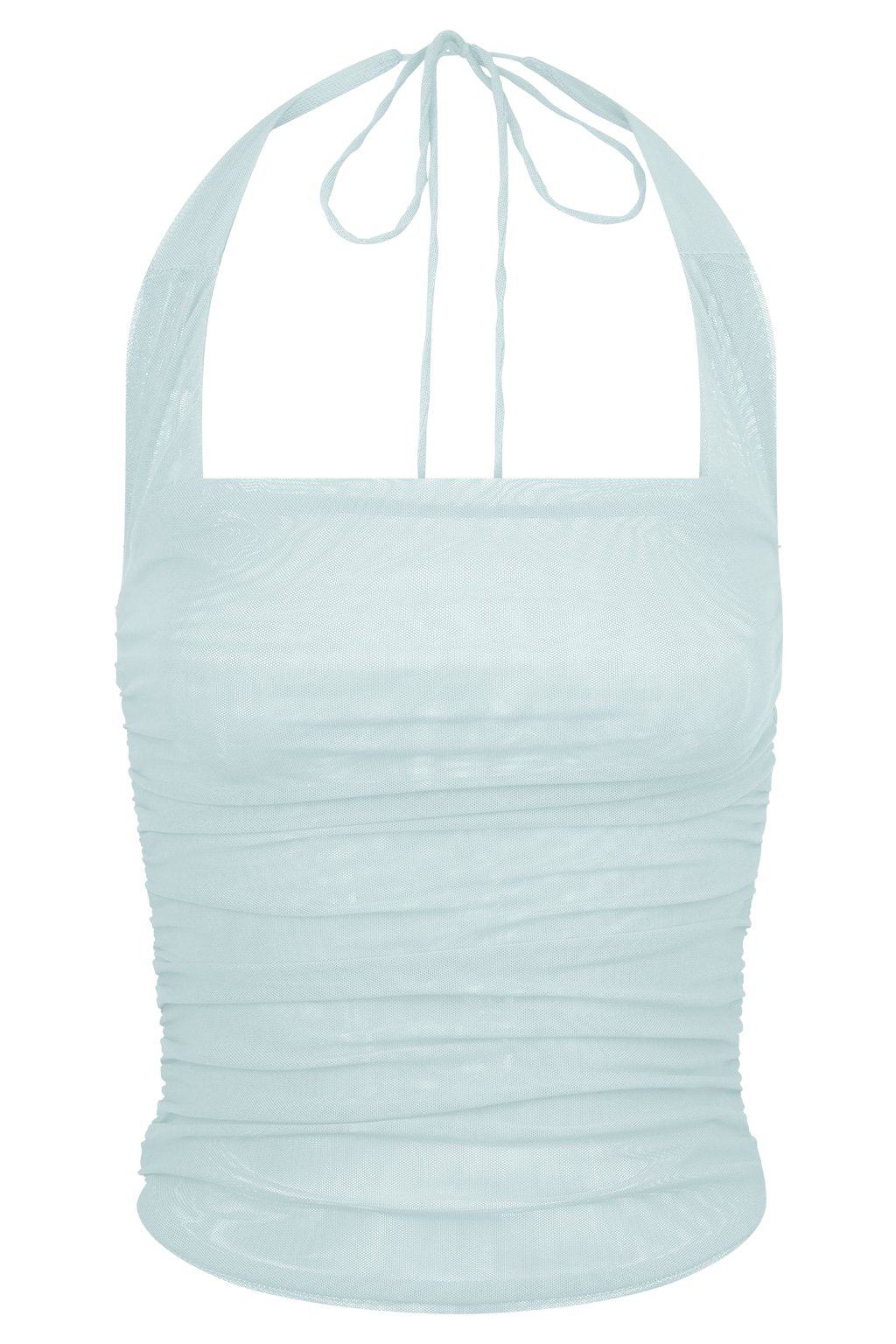 Brooklyn Mesh Crop Top - Ανοιχτό Μπλε