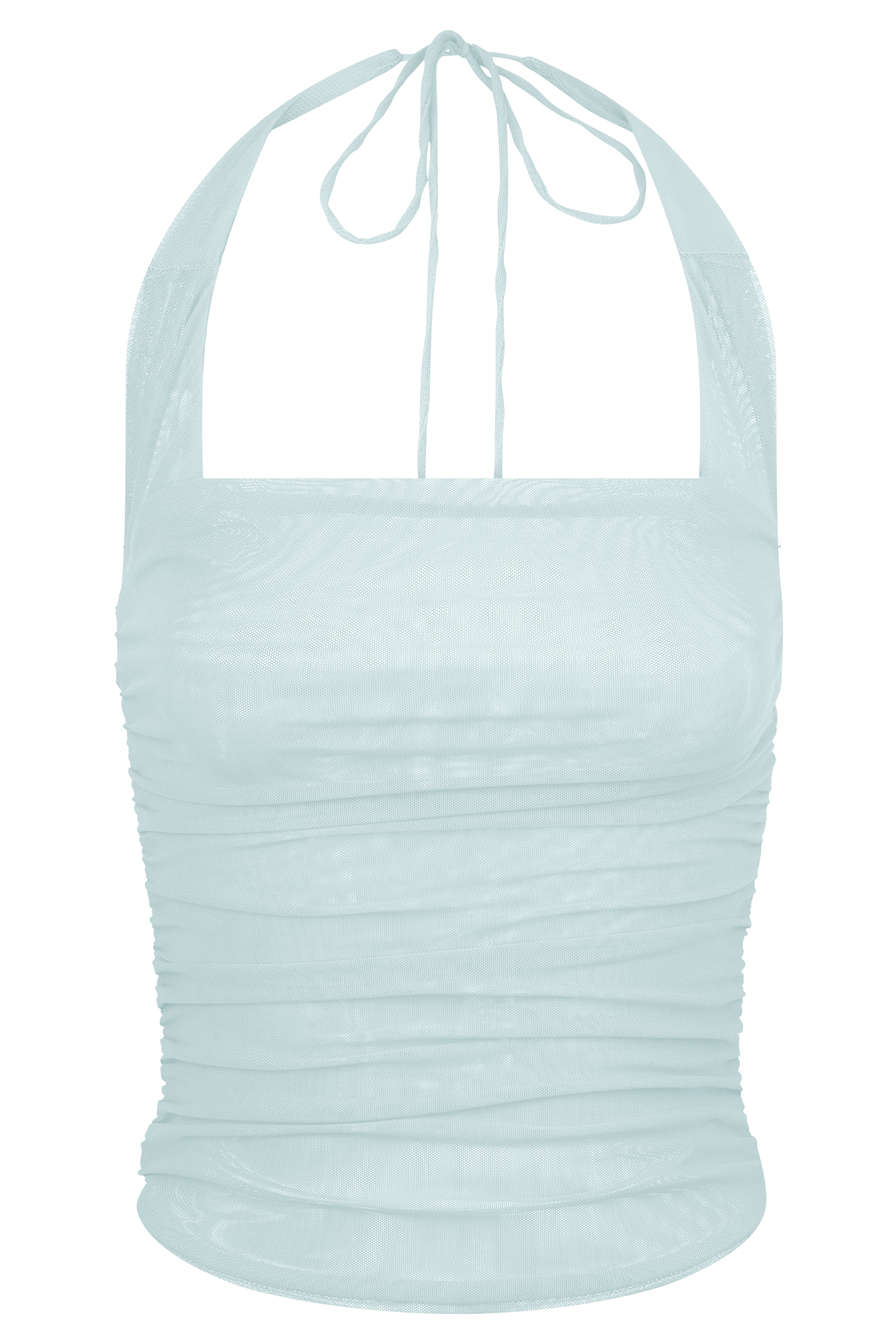 Brooklyn Mesh Crop Top - Ανοιχτό Μπλε