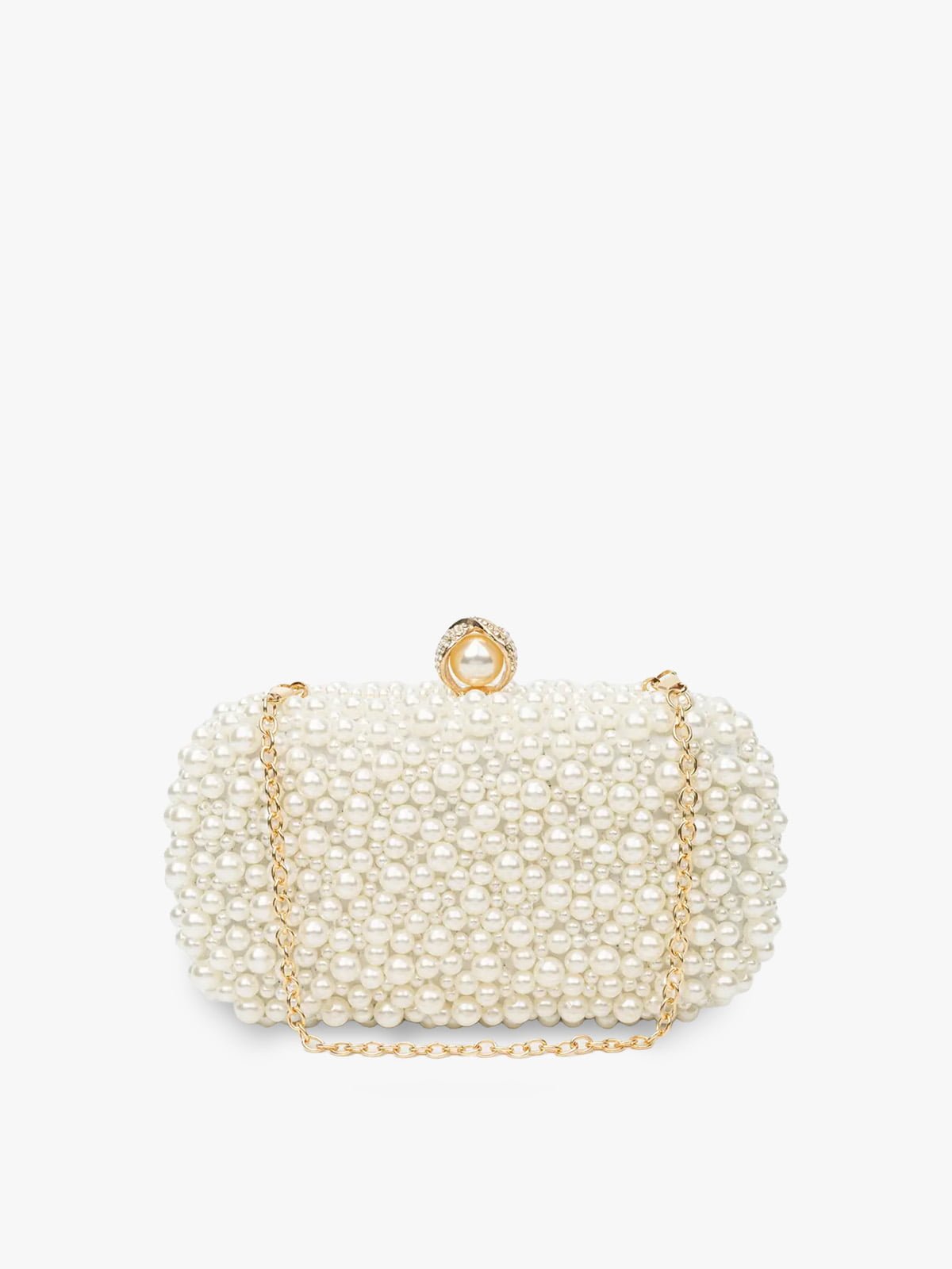 Νυφική Τσάντα Με Χάντρες Από Μαργαριτάρια