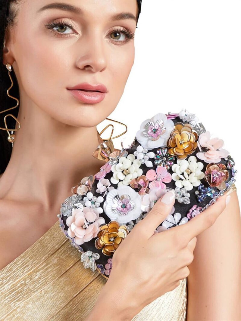 Τσάντα Γάμου Με Λουλούδια Άνοιξης